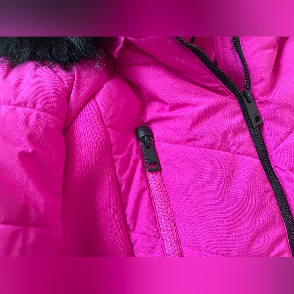 Michael Kors 💅 Azalea Pink Winter Fur Coat MK Designer Jacket ( NWT ) - Picture 10 of 15